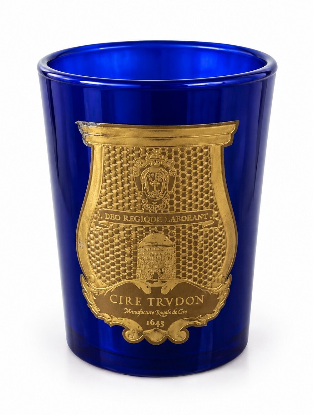 Empty Cire Trudon blue Salta candle holder & box